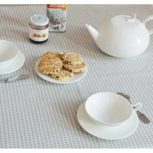 Tovaglia Antimacchia Pied de poule grigia - Fleur de Soleil