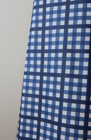 Cooking Apron Gingham blue Stain-resistant Waterproof Fleur de Soleil