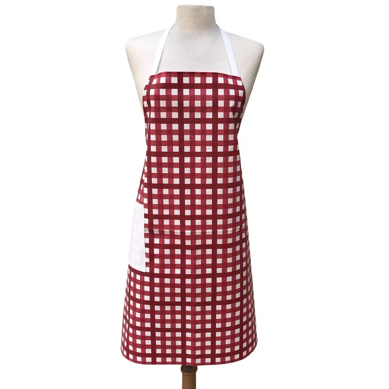 Cooking apron Gingham red Fleur de Soleil
