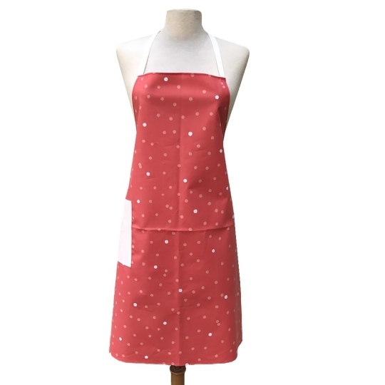 Cooking Apron Confetti coral pink Fleur de Soleil