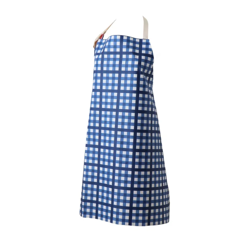 Cooking Apron Gingham blue Stain-resistant Waterproof Fleur de Soleil