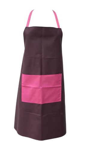 Women Apron Purple with a spacious front pocket