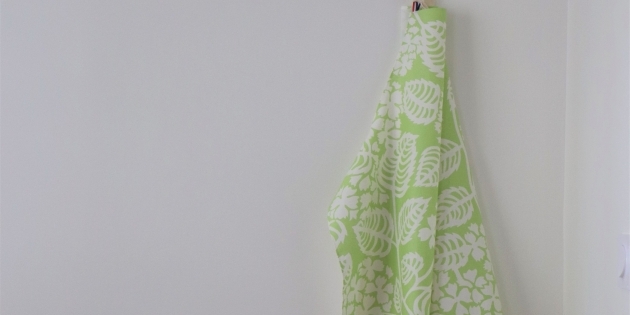 Tablier enduit Hortensia vert