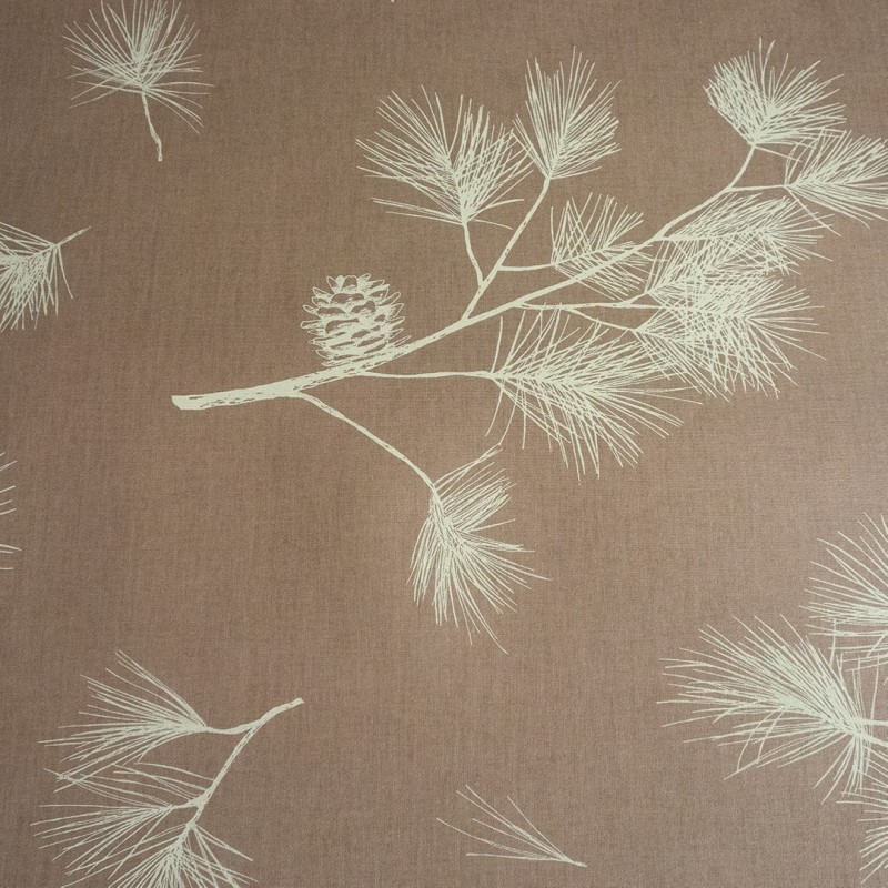 Tafelloper beige den in gecoat katoen