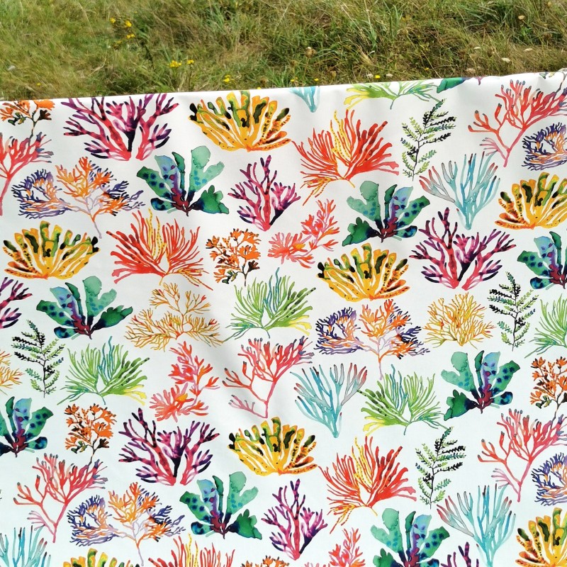 Wipe clean fabric Algae