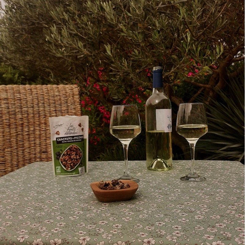 nappe enduite sur mesure fleurie