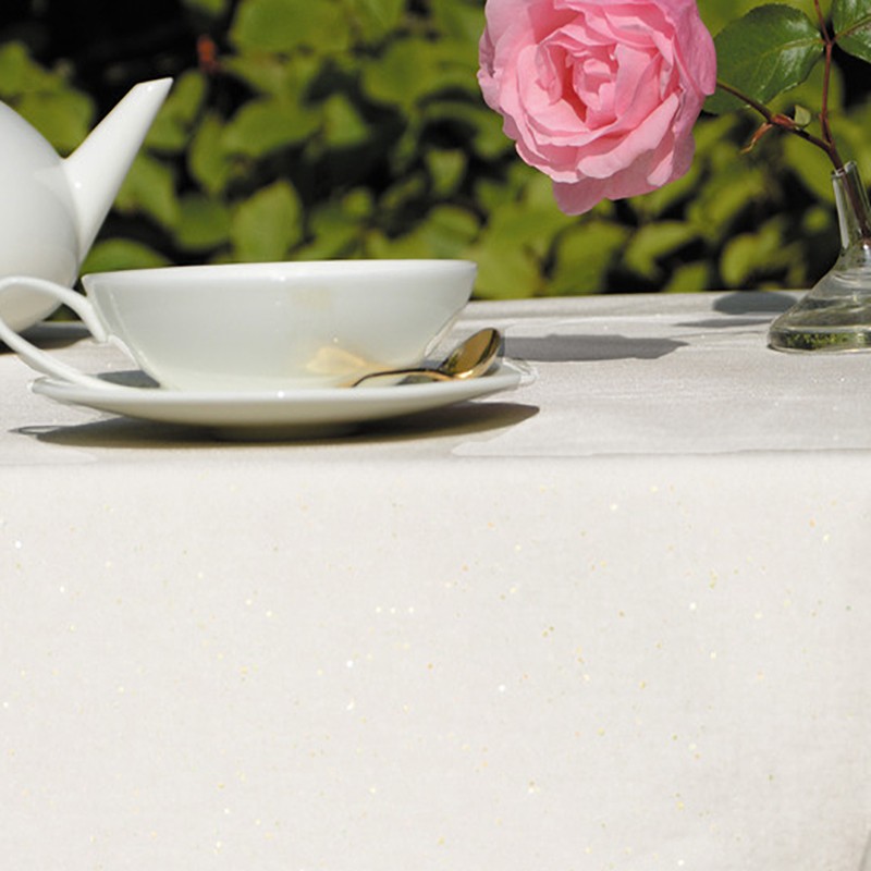 4 serviettes de table Pailleté sable