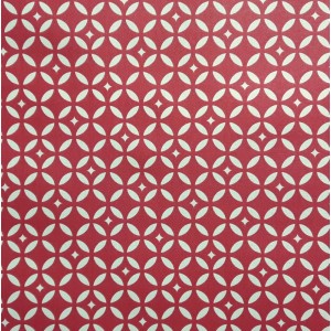 4 serviettes de table Mosaïque Rouge