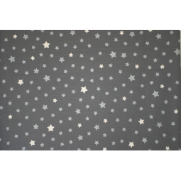 4 Serviettes de table Etoiles gris argent