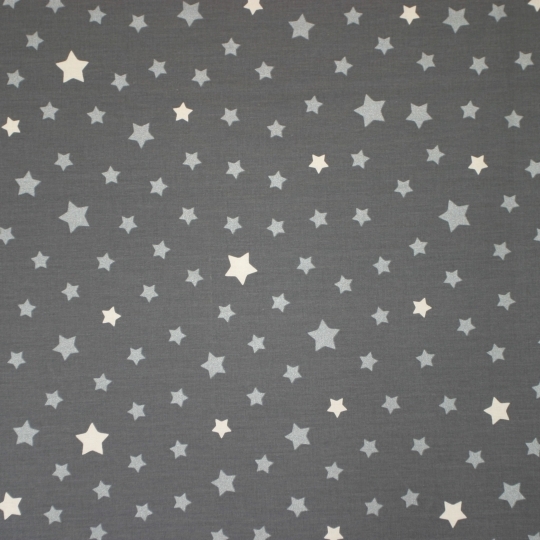 4 Serviettes de table Etoiles gris argent