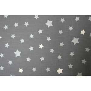 4 Serviettes de table Etoiles gris argent