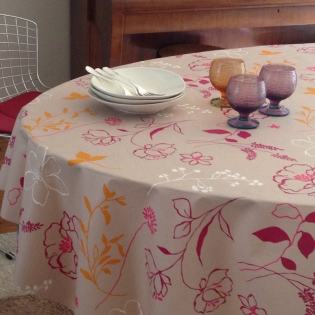  Nappe enduite Camélia orange Fleur de Soleil