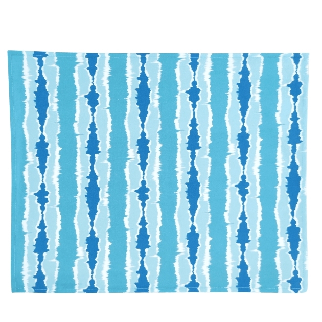 Wipe clean placemat Blue Ikat