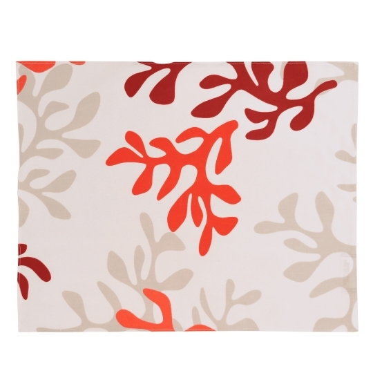 Wipe clean placemats Coral red