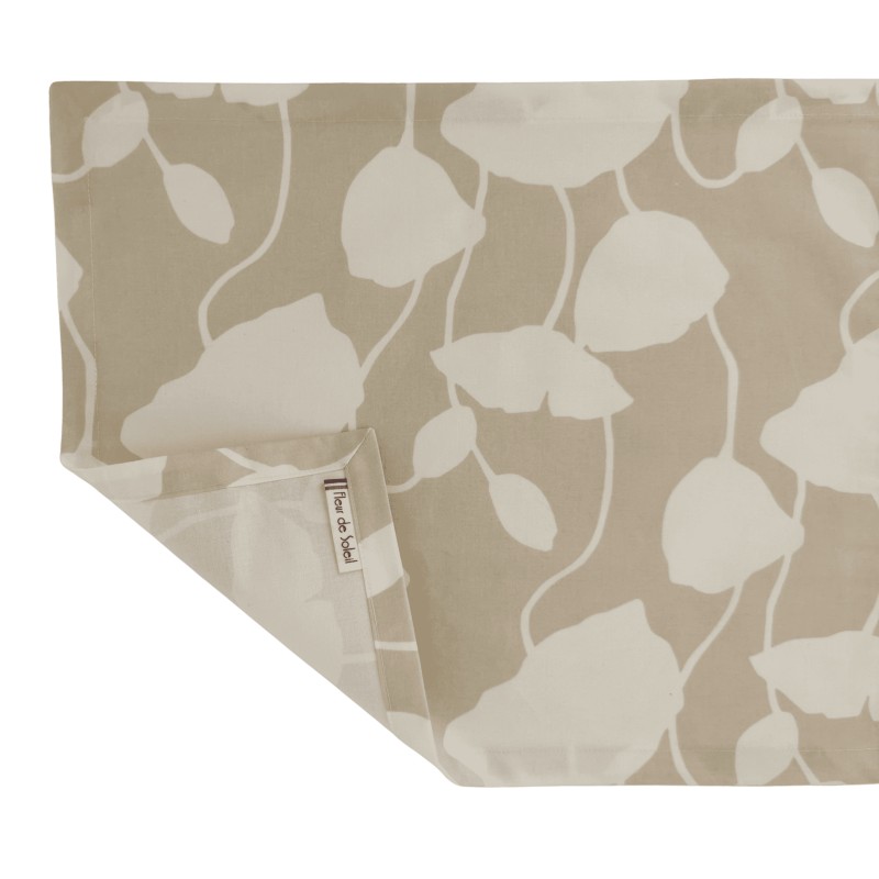 Set de table fabriqué en France Pavot beige