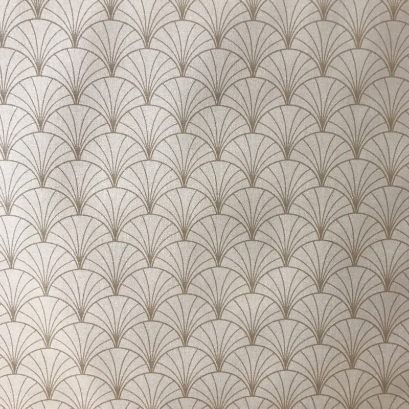 Nappe enduite ronde ou ovale Papyrus nacre