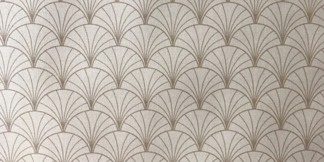 Nappe enduite ronde ou ovale Papyrus nacre