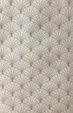 Nappe enduite ronde ou ovale Papyrus nacre