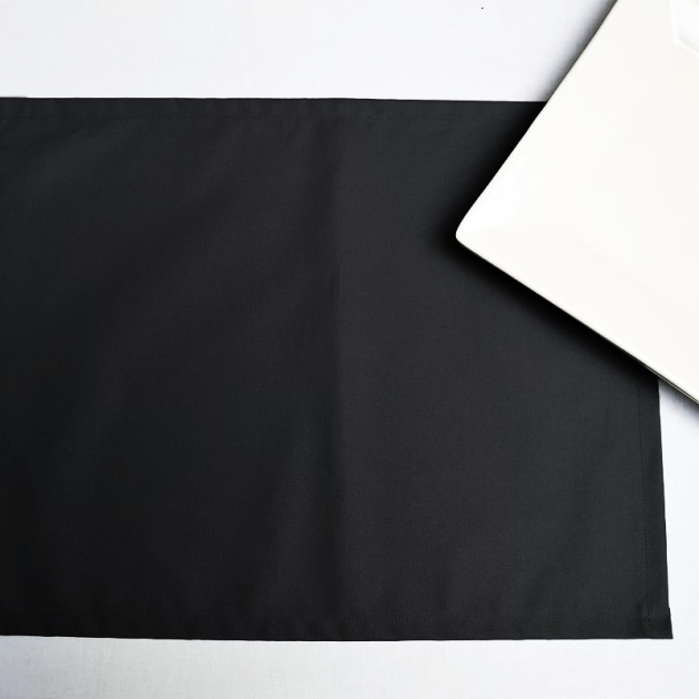 Wipe clean placemats Plain black