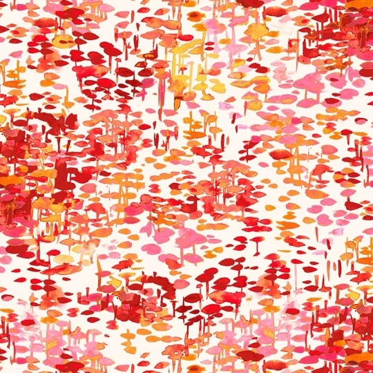 Nappe coton Reflets Flamboyant