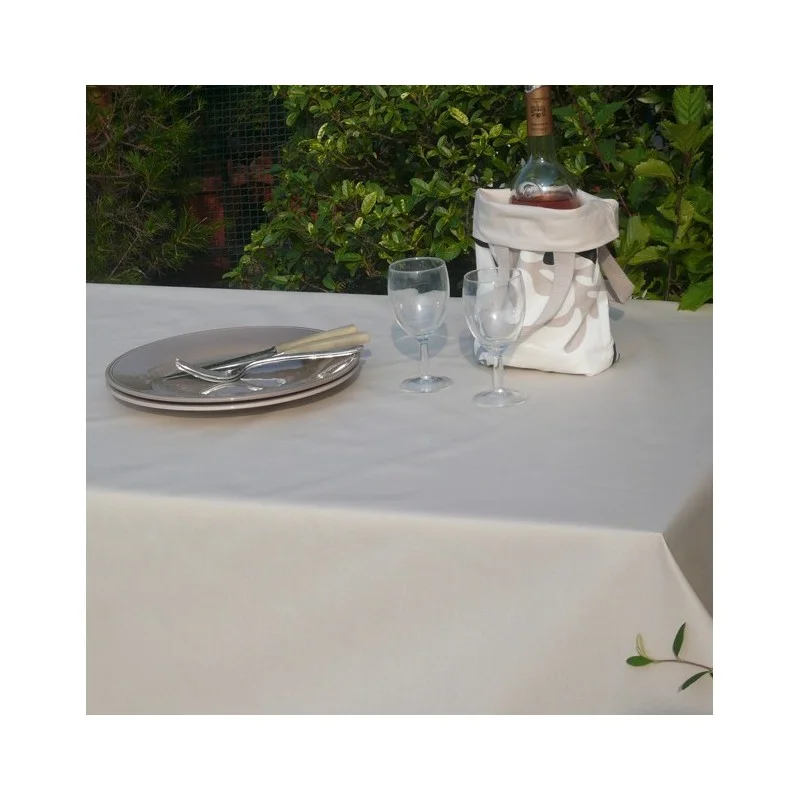  WIPE CLEAN TABLECLOTH PLAIN BEIGE Fleur de Soleil