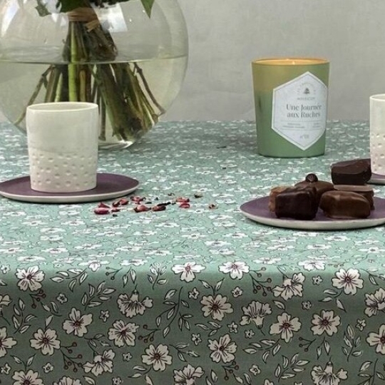 Napkins Anemone green - pack of 2