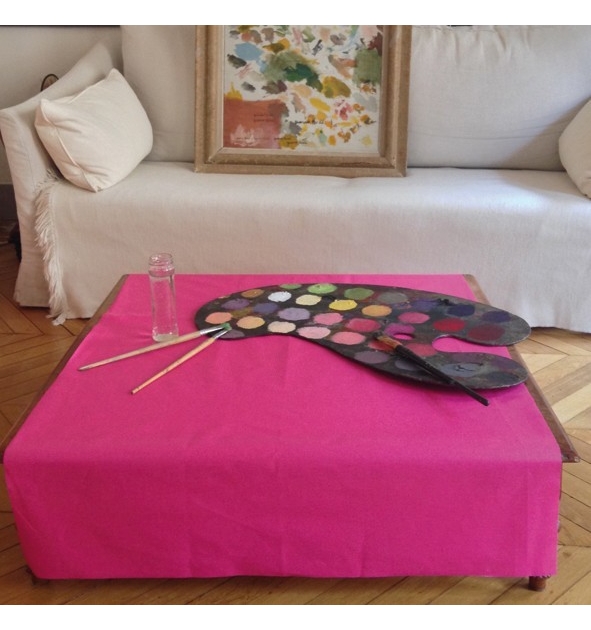 Nappe enduite Unie rose Fleur de Soleil