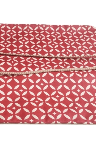 Sachetto del pane lino mosaico rosso