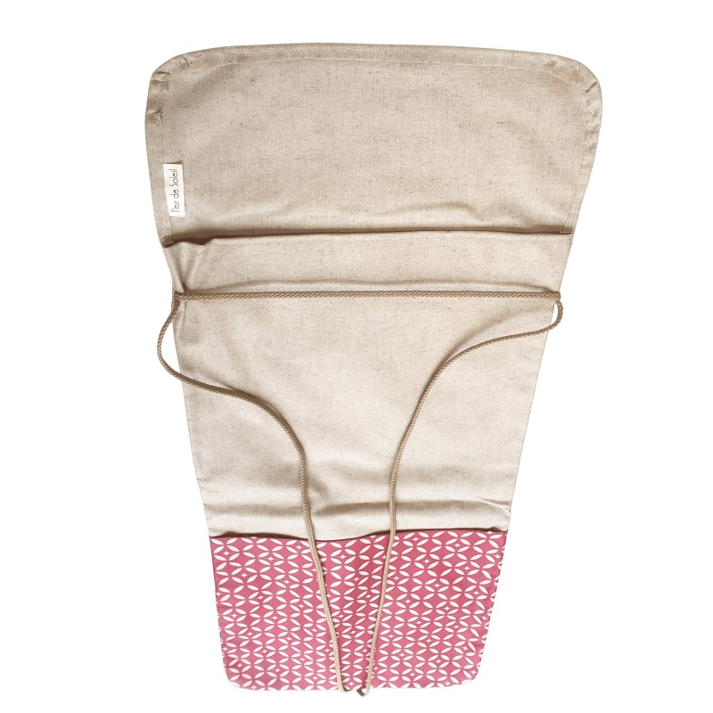 Sachetto del pane lino mosaico rosso