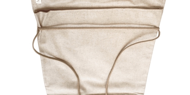 Sachetto del pane lino mosaico rosso