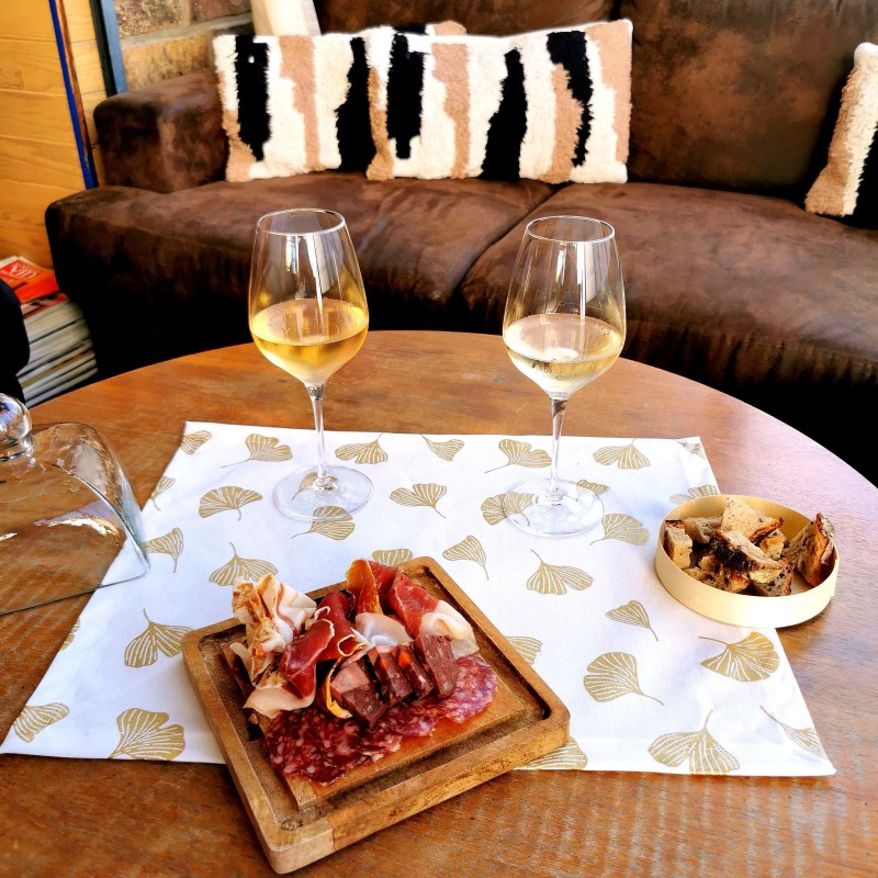 Wipe clean placemat Ginkgo golden