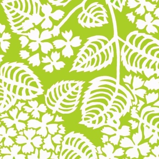 Wipe clean placemat Hydrangea green