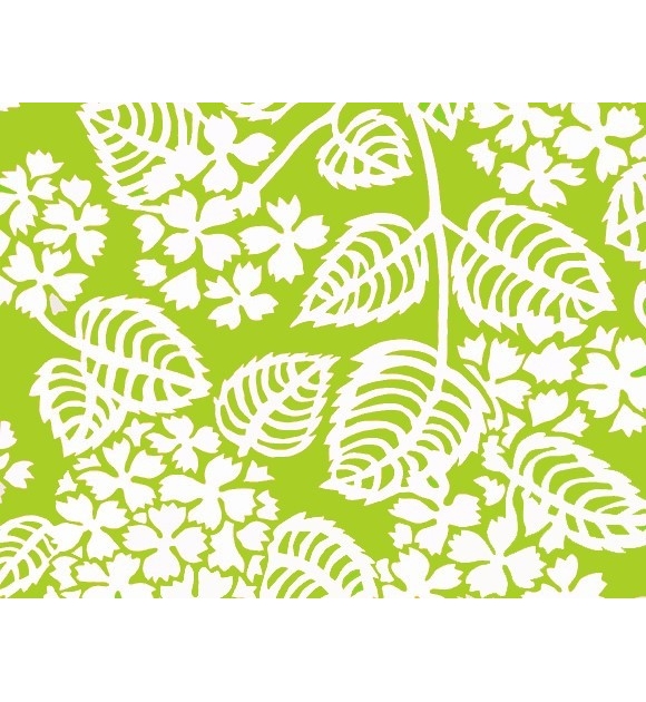 Wipe clean placemat Hydrangea green