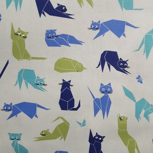 Tovaglietta Americana Gatto Blu in cotone resinato