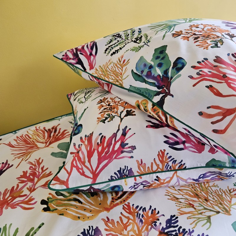 Federa mare 65X65 in cotone Alghe marine