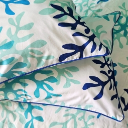 Pillowcase Corail blue