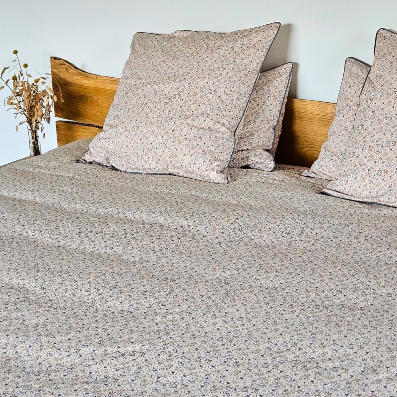 Housse de couette liberty Anémone rose en coton plusieurs dimensions au choix 200X200 240X220 240X260 280X260