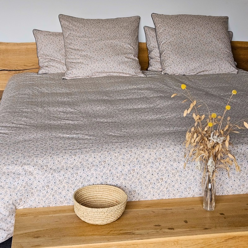 Housse de couette fleurie Anémone rose