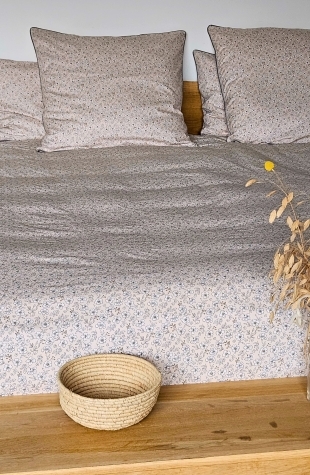 Housse de couette fleurie Anémone rose