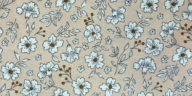 Motif liberty Anémone rose