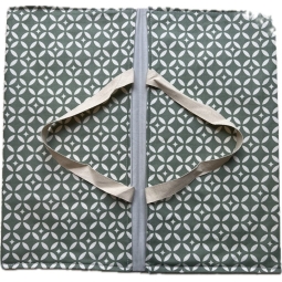 sac à tarte enduit Mosaique vert