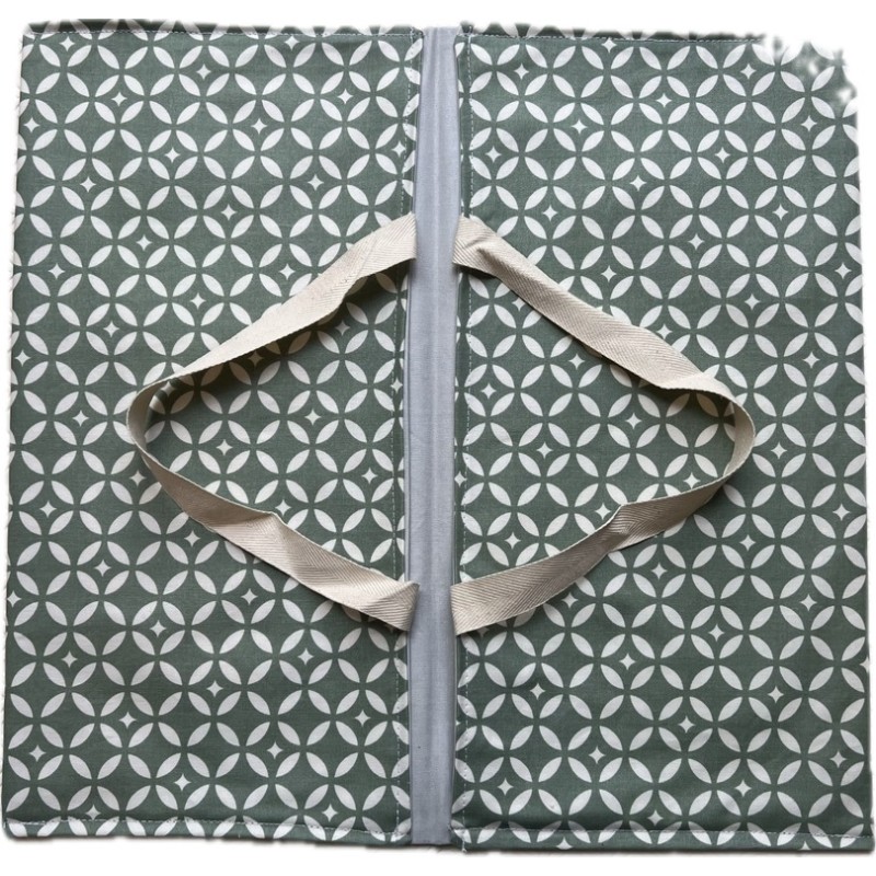 sac à tarte enduit Mosaique vert