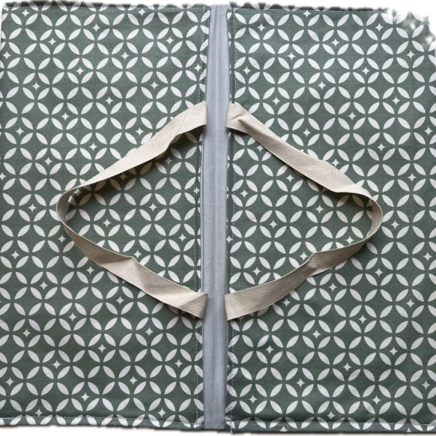 Wipe clean Pie Carrier Bag Mosaic green