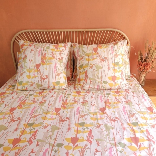 Housse de couette fleurie Fleurs des champs : motif champêtre