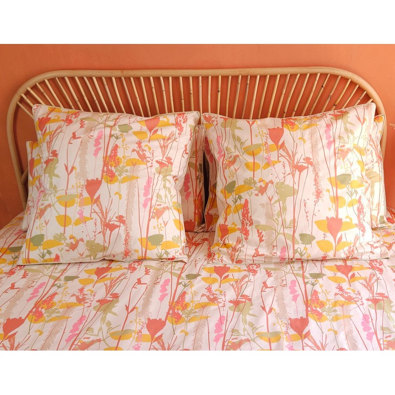 Federa Fiori di campo in cotone