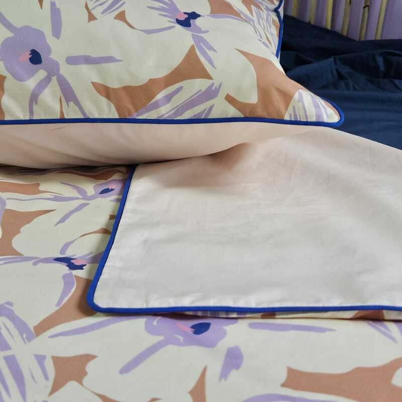 copripiumino cotone 200X200 Fiore di Iris