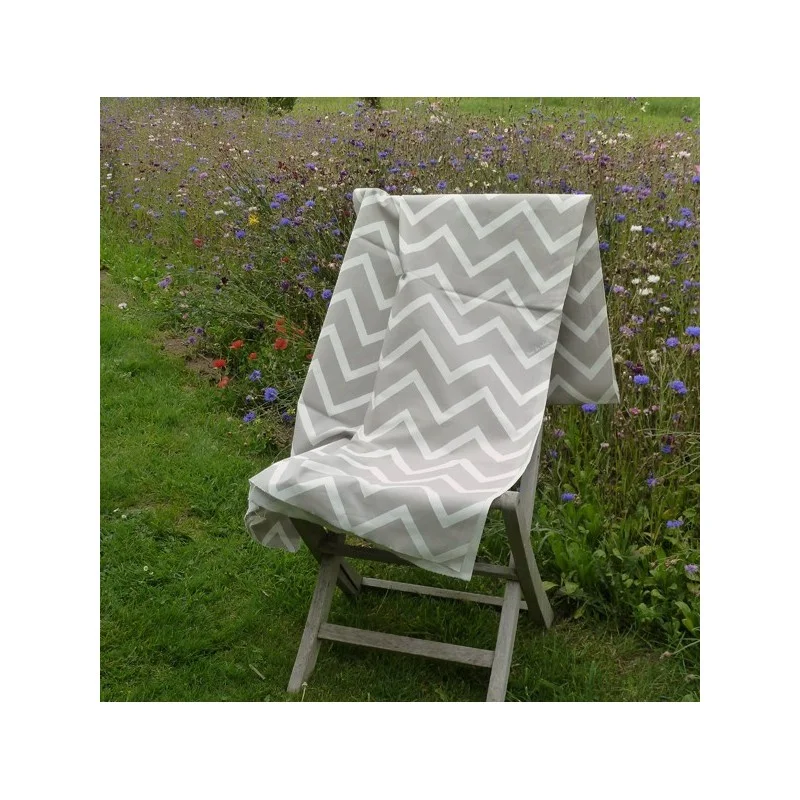 Tovaglia rotonda o ovale Antimacchia Spina beige - Fleur de Soleil