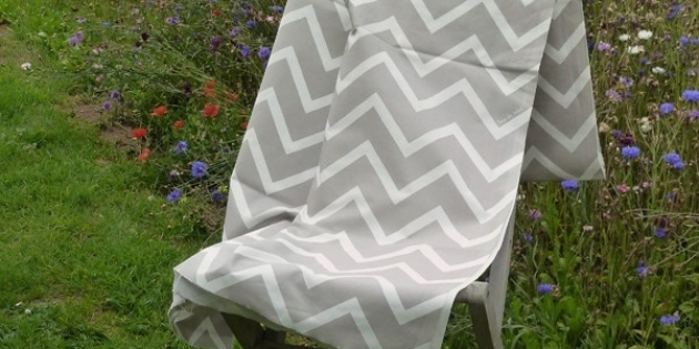 Nappe enduite Graphique beige Fleur de Soleil