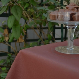 Nappe enduite Unie chocolat