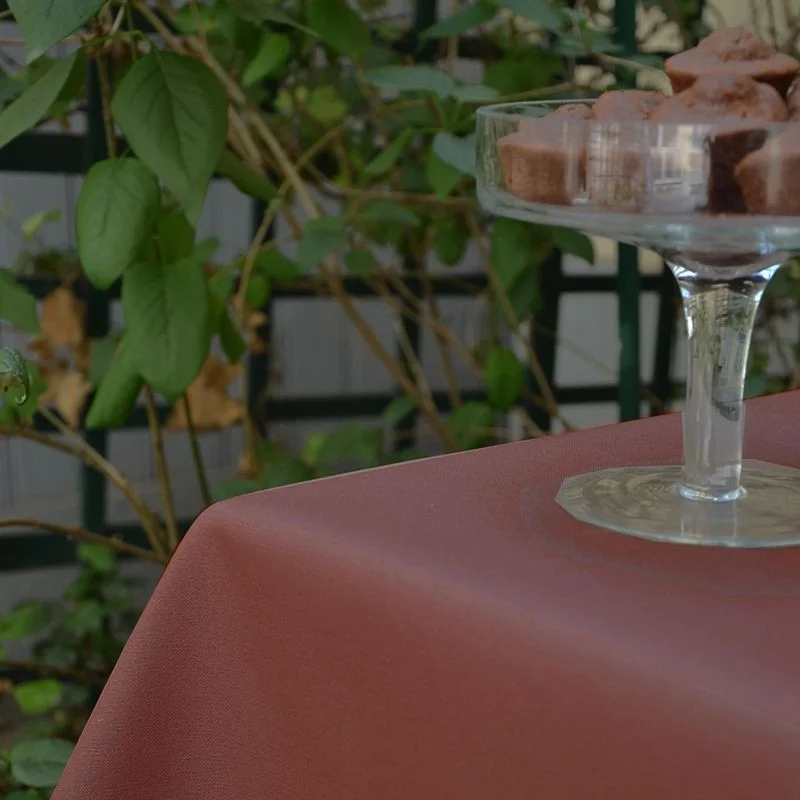 Tischdecke abwaschbar Einfarbige Scholkolade  - Fleur de Soleil